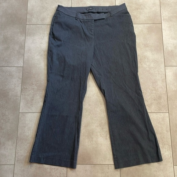 Fashion Bug Pants - Fashion Bug, Woman’s Dress Pants, Sz 18WP, Dark Grey, boot cut